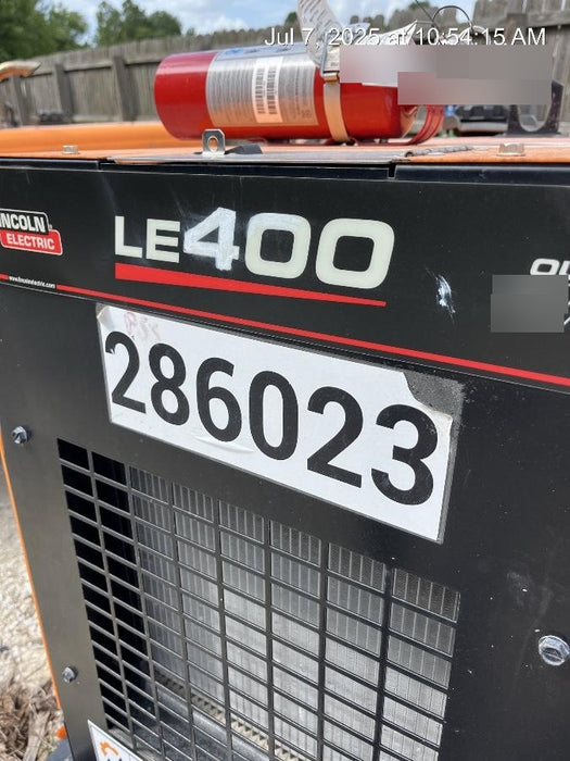 2022 Lincoln Electric LE400 Kubota V1505, Trlr, Cable Rack, Light Kit, ES Decals, T3