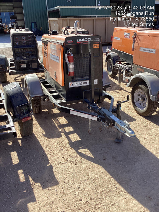 2022 Lincoln Electric LE400 Kubota V1505, Trlr, Cable Rack, Light Kit, ES Decals, T3