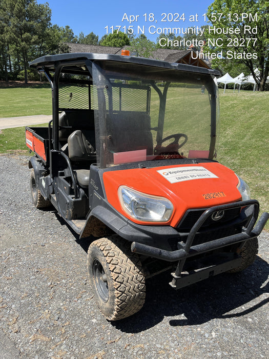 2022 Kubota RTV-X1140W-H Plastic Canopy, Windshield Acrylic Clear, LED Strobe Light, Wire Harness Kit, Back up Alarm