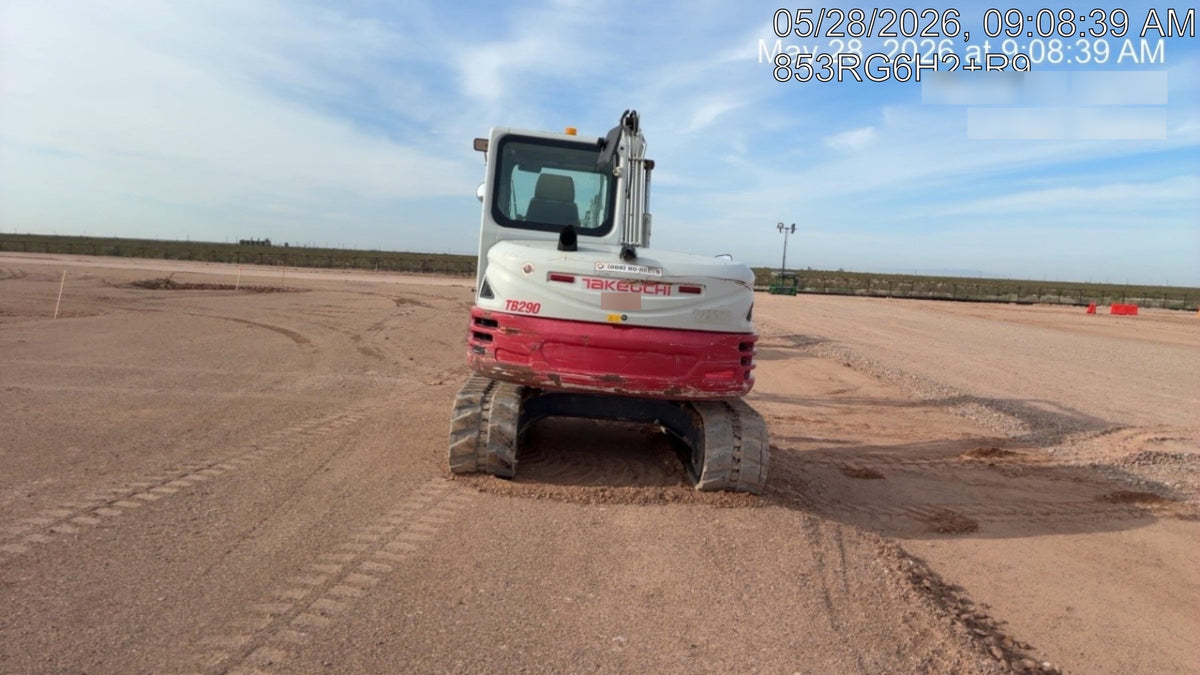 2019 Takeuchi TB290 Takeuchi TB290 Cab/Heat/AC w/Rubber Tracks, Auxiliary Hydraulics, Dozer Blade, Manual QC, 18/24/36" Buckets, Hydraulic Thumb Installed
