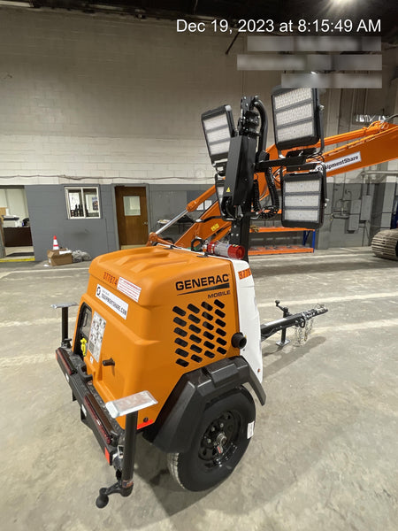 2023 Generac MLT2 Diesel, Flex Switch 120V Input, Powerzone Controller, 
(4) 320W LED Lights, 4kW Generator, 39.9 Gal Fuel Tank, 2" Ball, T3