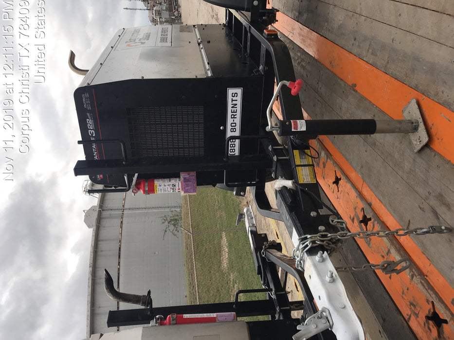 2019 Lincoln Electric Vantage 322 Welder Ready-Pak 3, Two wheel trailer, Fender and Light kit, Cable Rack