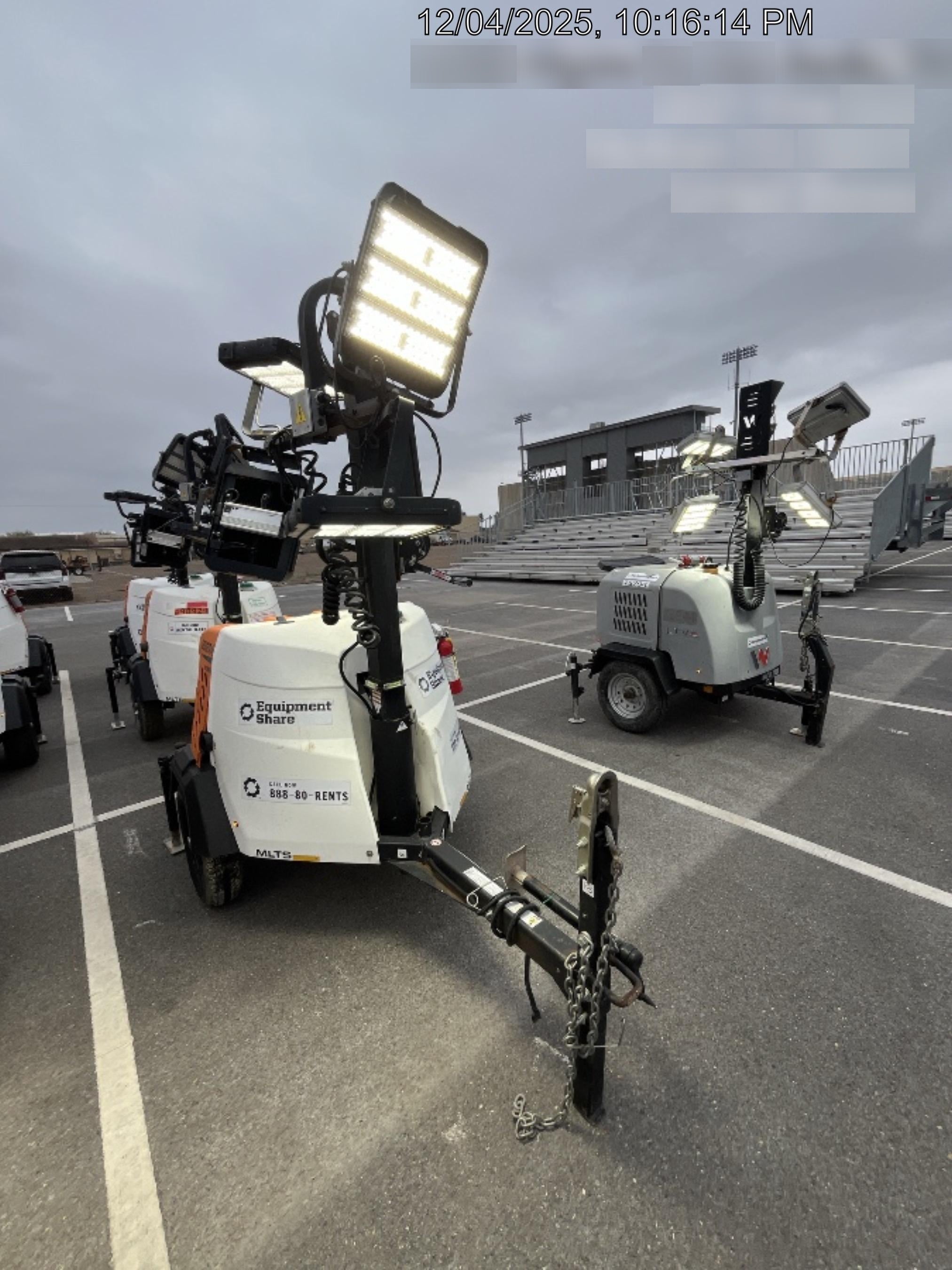 2024 Generac MLT2 Diesel, Flex Switch 120V Input, Powerzone Controller, 
(4) 320W LED Lights, 4kW Generator, 39.9 Gal Fuel Tank, 2" Ball, T3