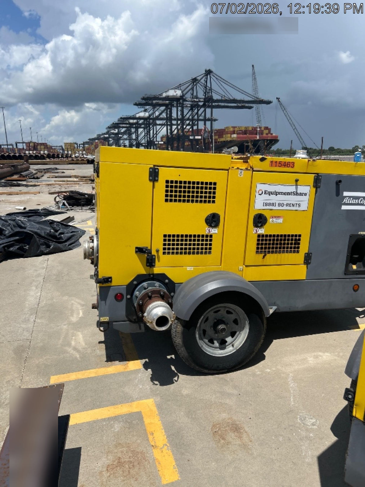 2020 ATLAS COPCO PAS 150 HF CS Enclosed