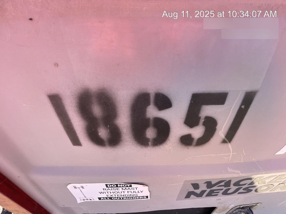 2018 Wacker Neuson LTV6L-MH Wacker Neuson LTV6L Mobile Light Tower w/Fuel Level Sensor Installed