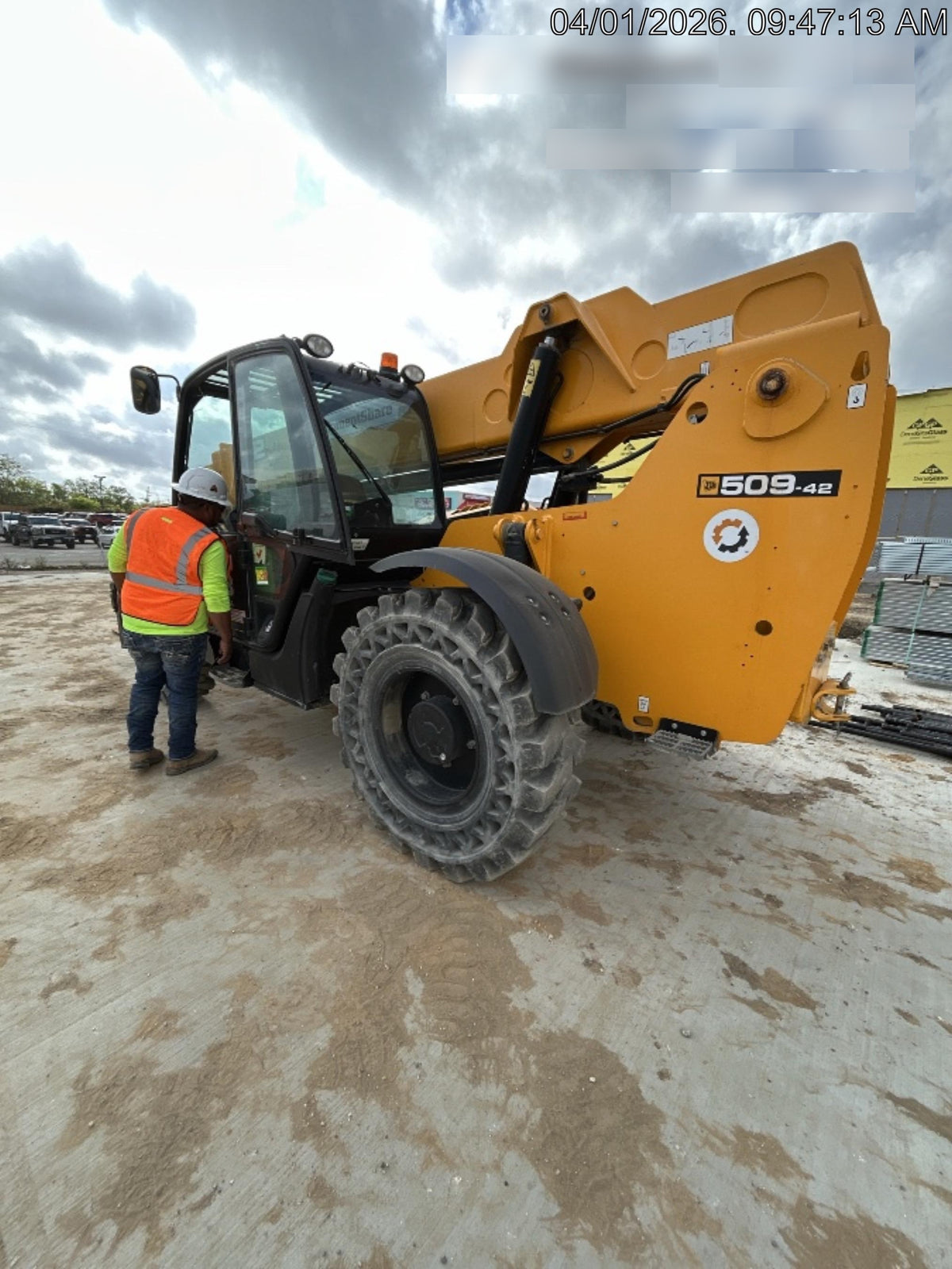 2022 JCB 509-42 74Hp Dsl, Cab/Heat/Air, Sld Tires, LED WL, Bcn, L Hook, EST