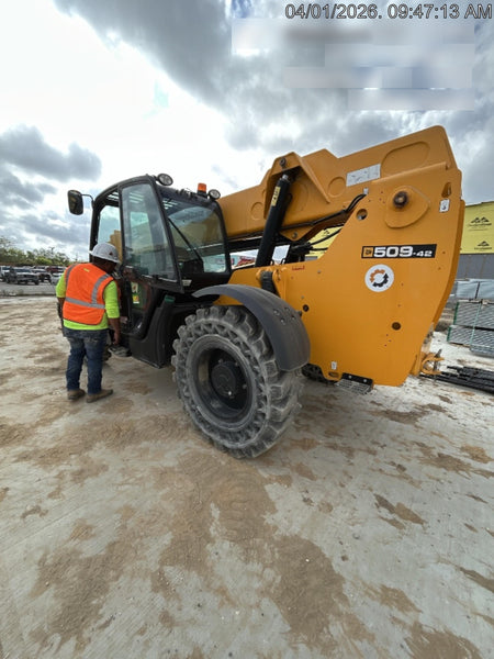 2022 JCB 509-42 74Hp Dsl, Cab/Heat/Air, Sld Tires, LED WL, Bcn, L Hook, EST