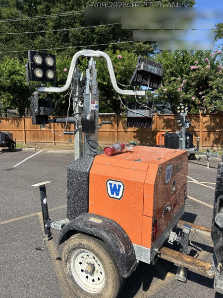 2025 Wanco WLTT-4MM4K Diesel, Mitsubishi L2E, 9.0HP @1800 rpm, Deep Sea Controller, Shore Power Plug, Auto Start, (4) 350W LED Floodlights, 4kW Generator, 60 Gal Fuel Tank, 2" Ball, T3