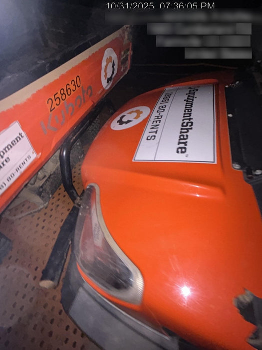 2021 Kubota RTV-X1140W-H Plastic Canopy, Windshield Acrylic Clear, LED Strobe Light, Wire Harness Kit, Back up Alarm