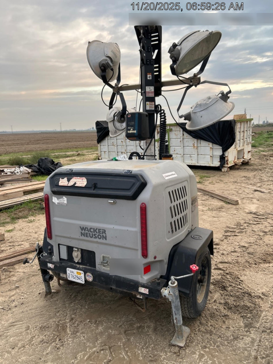 2019 Wacker Neuson LTV6K-MH Power mast, 1100W MH, Fuel Sensors, Wiring Harness