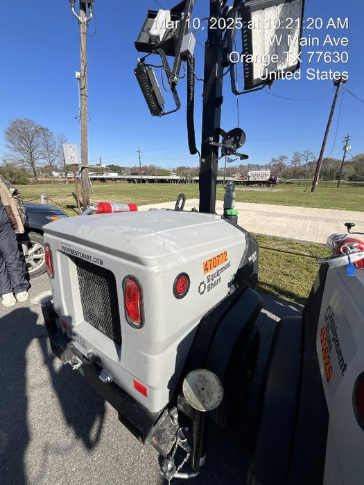 2024 Wacker Neuson LTT4 Diesel, Kohler KDW702, Deep Sea Controller, Auto Start, LED 320W, Bypass Outlet, T3