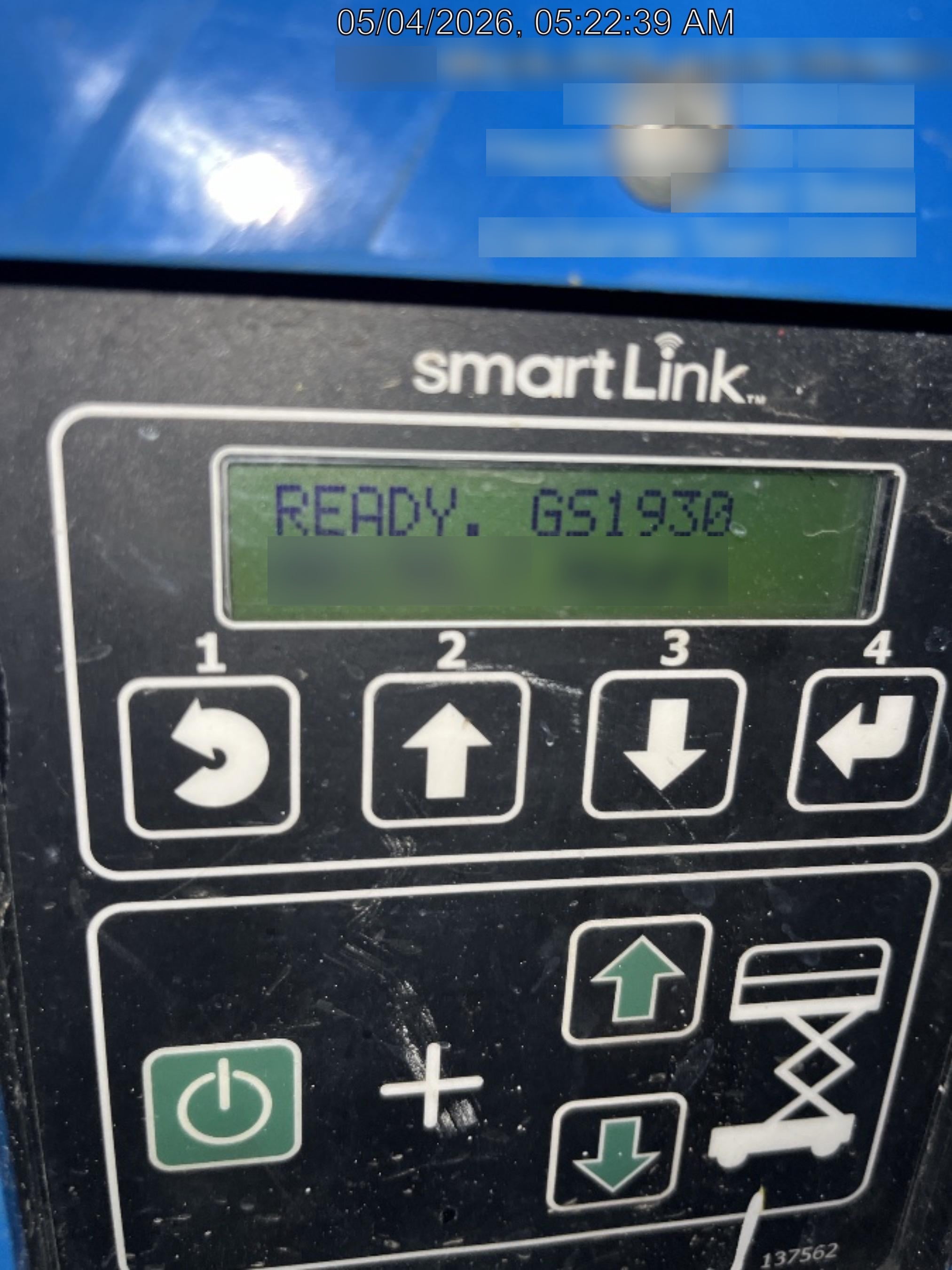 2020 Genie GS-1930 Standard Machine, 800W Inverter