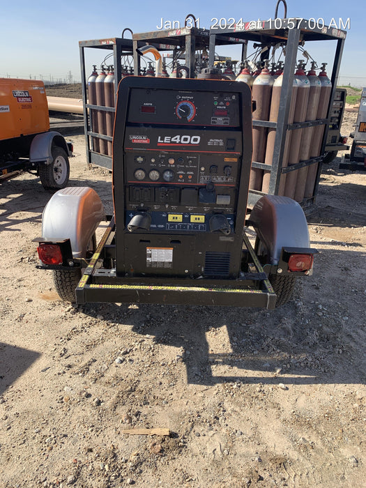 2022 Lincoln Electric LE400 Kubota V1505, Trlr, Cable Rack, Light Kit, ES Decals, T3