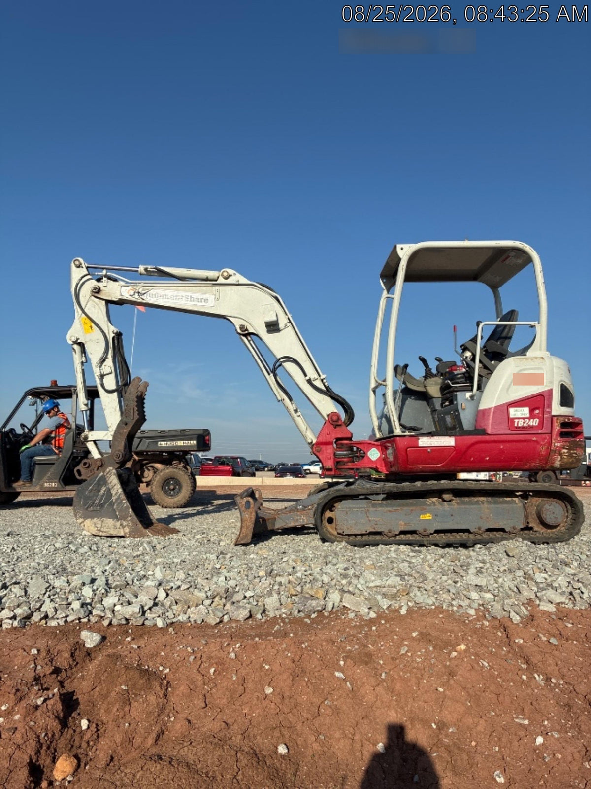 2019 Takeuchi TB240 Takeuchi TB240 Canopy w/Rubber Tracks, Auxiliary Hydraulics, Manual QC, Hydraulic Thumb, 12/18/24" Buckets