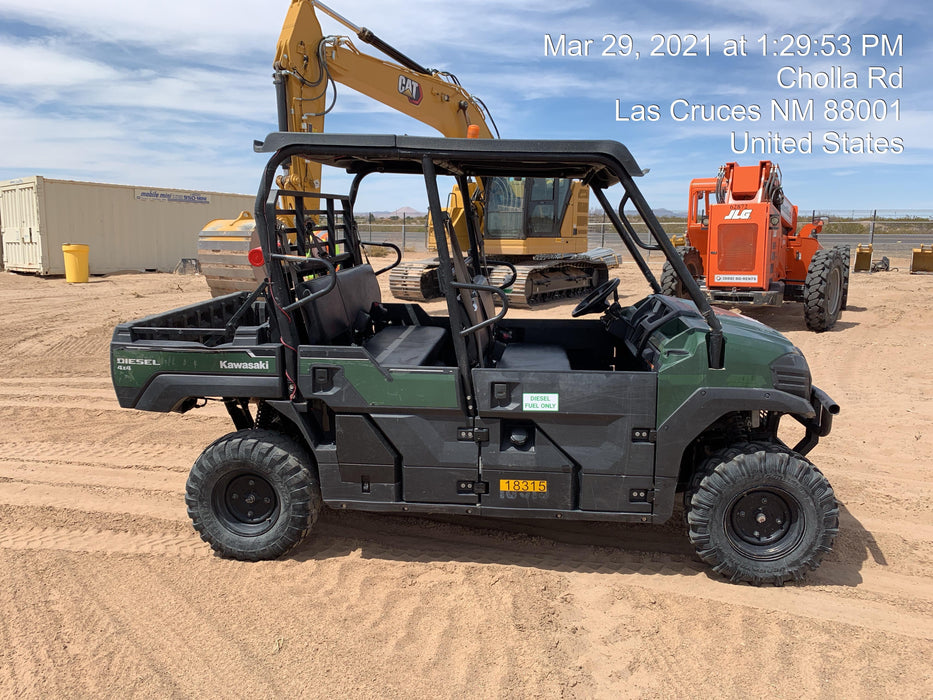 2018 Kawasaki MULE PRO-DX Kawasaki Mule 4x4 Diesel UTV w/Hard Top, Windshield, Beacon, Backup Alarm, ES Keypad/Hardware Installed