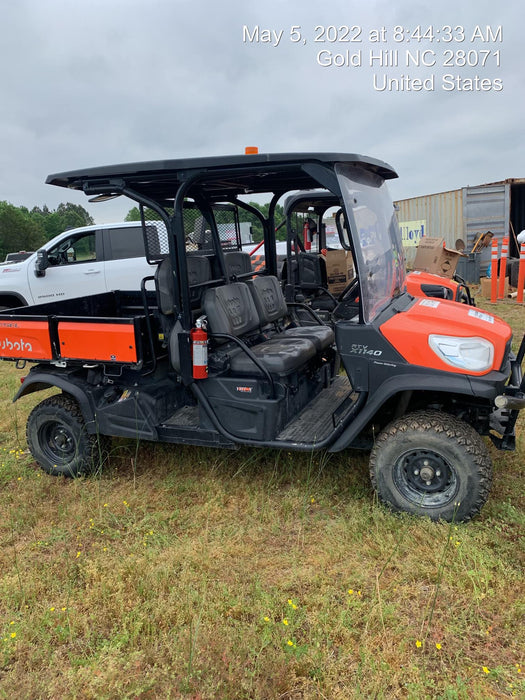2021 Kubota RTV-X1140W-H Plastic Canopy, Windshield Acrylic Clear, LED Strobe Light, Wire Harness Kit, Back up Alarm