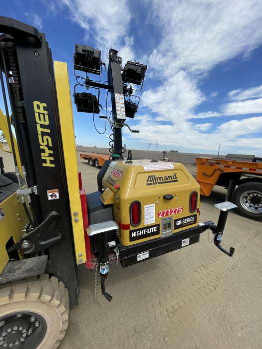 2022 Allmand NLV3GR (4) LED Light Fixture 350W, 23' Vertical Mast, 3kW Prime, Towable, ES Decals, T3