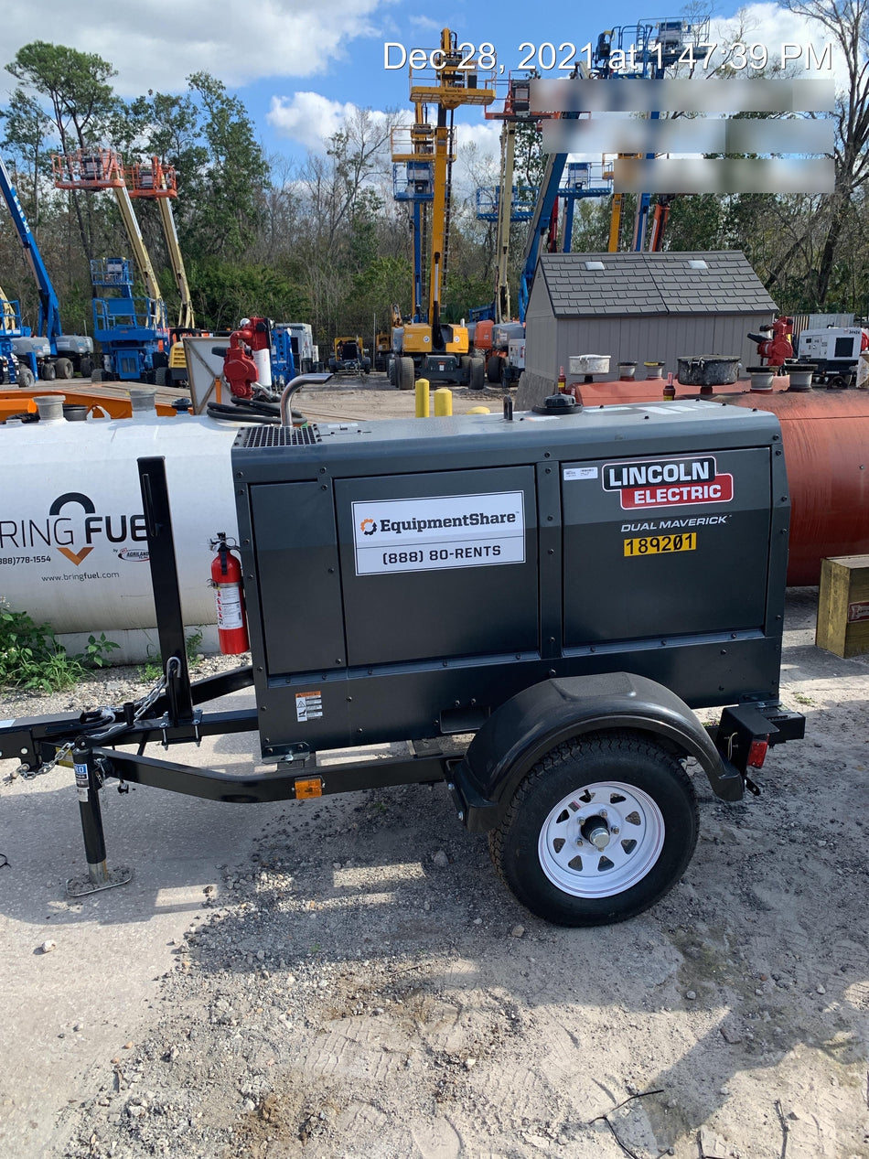 2021 Lincoln Electric Dual Maverick 200/200X Ready Pak 3, Includes Trailer, Cable Rack, Fender Light Kit
