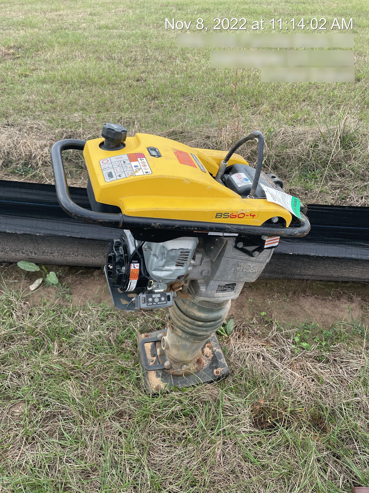 2020 WACKER NEUSON BS60-4As