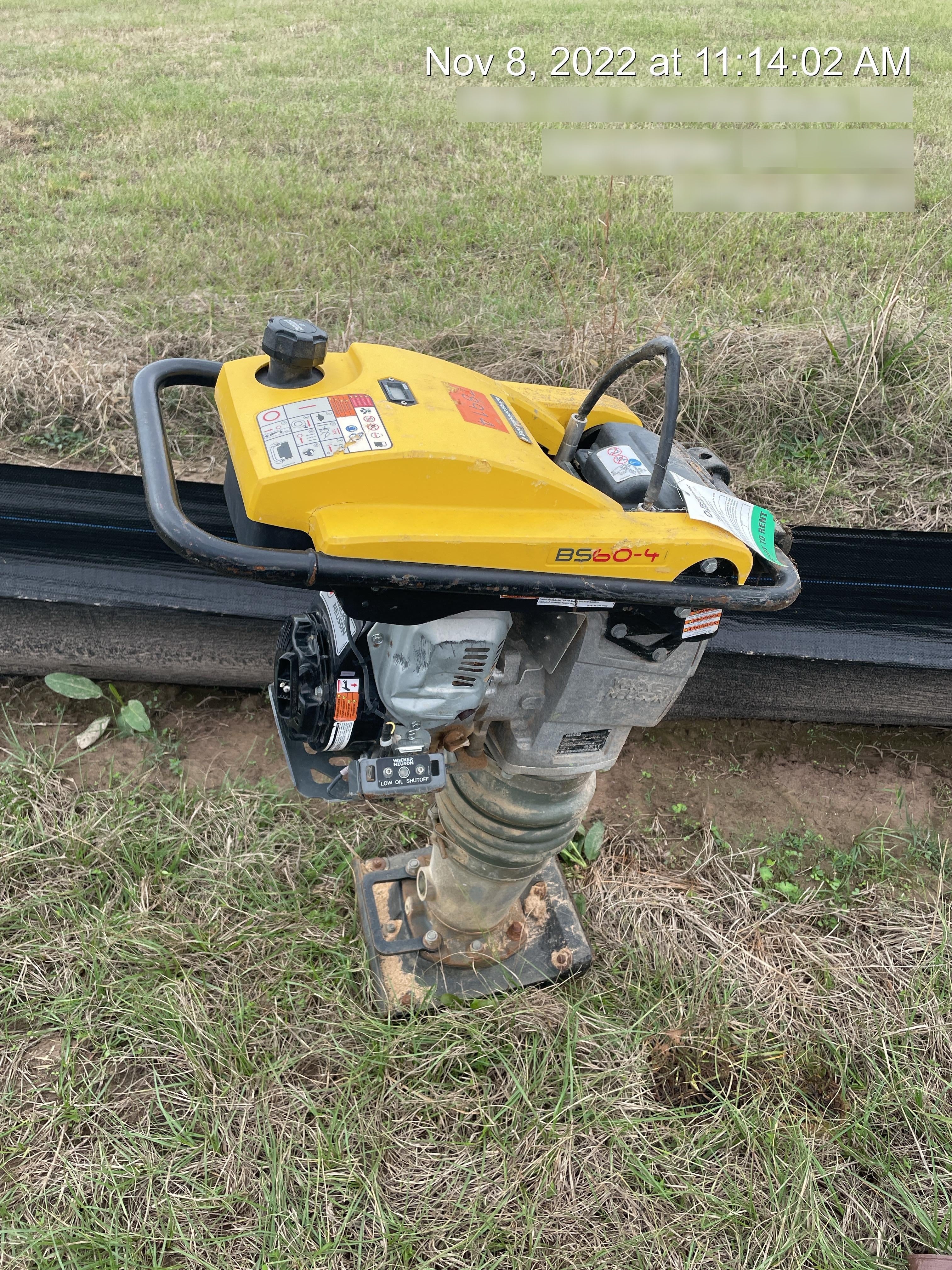 2020 WACKER NEUSON BS60-4As