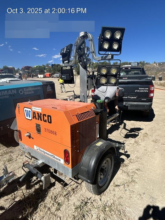 2023 Wanco WLTT-4MM4K Diesel, Deep Sea Controller, Shore Power Plug, Auto Start, (4) 350W LED Floodlights, 4kW Generator, 60 Gal Fuel Tank, 2" Ball, T3
