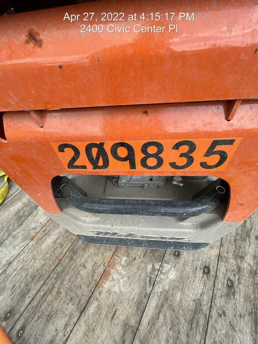 2022 Multiquip MVH408GH Reversible Plate Compactor, Gas