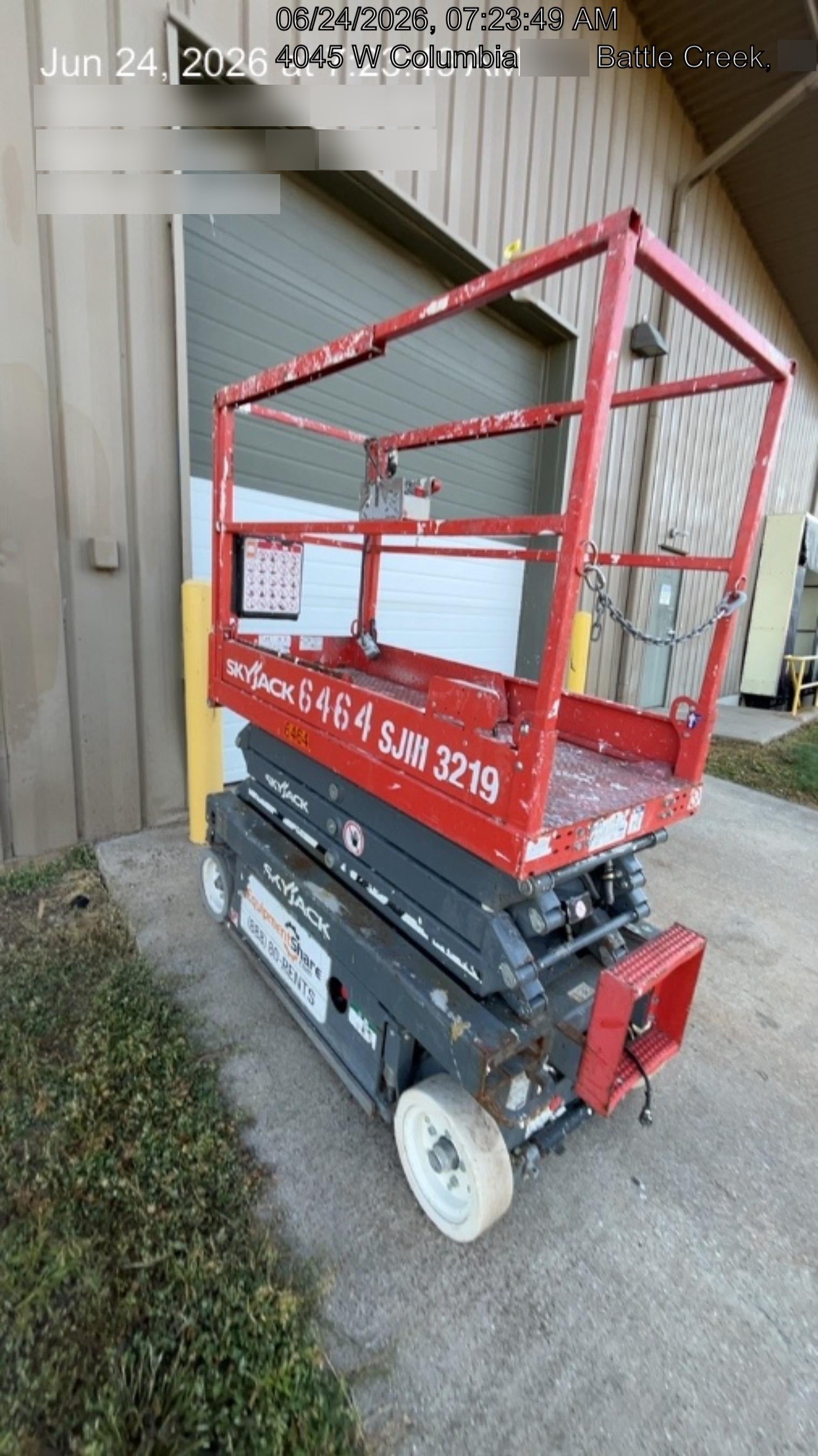 2017 Skyjack SJIII-3219 Skyjack SJ3219, Extended Warranty 5yr/5k hr