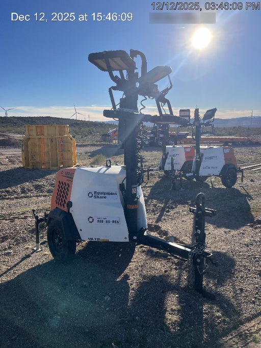 2023 Generac MLT2 Diesel, Flex Switch 120V Input, Powerzone Controller, 
(4) 320W LED Lights, 4kW Generator, 39.9 Gal Fuel Tank, 2" Ball, T3