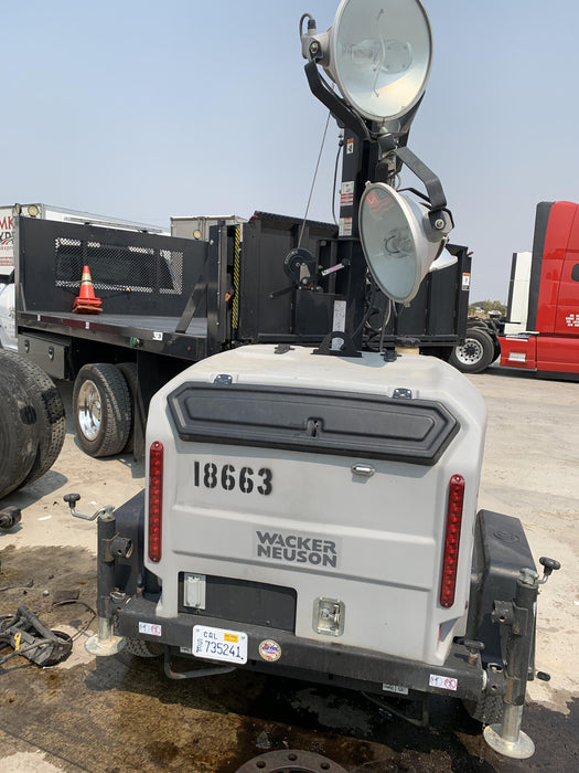 2018 Wacker Neuson LTV6L-MH Wacker Neuson LTV6L Mobile Light Tower w/Fuel Level Sensor Installed