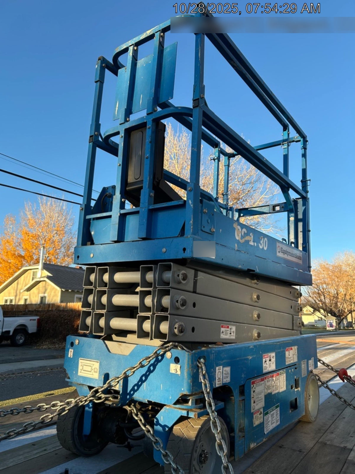 2020 Genie GS-1930 Solid Non Marking Tires, Beacon, Folding rails with half height swing gate, 800W Inverter