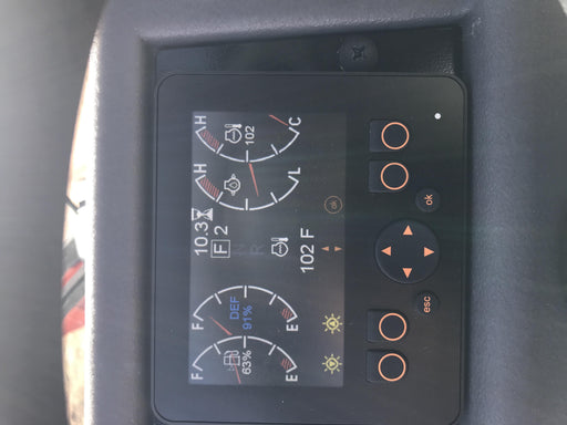 2020 Manitou MTA12055SER3 Cab/Heat/Air, Solid Tires, Amber Strobe, Lift Hook w/66" Carriage, 60" Forks