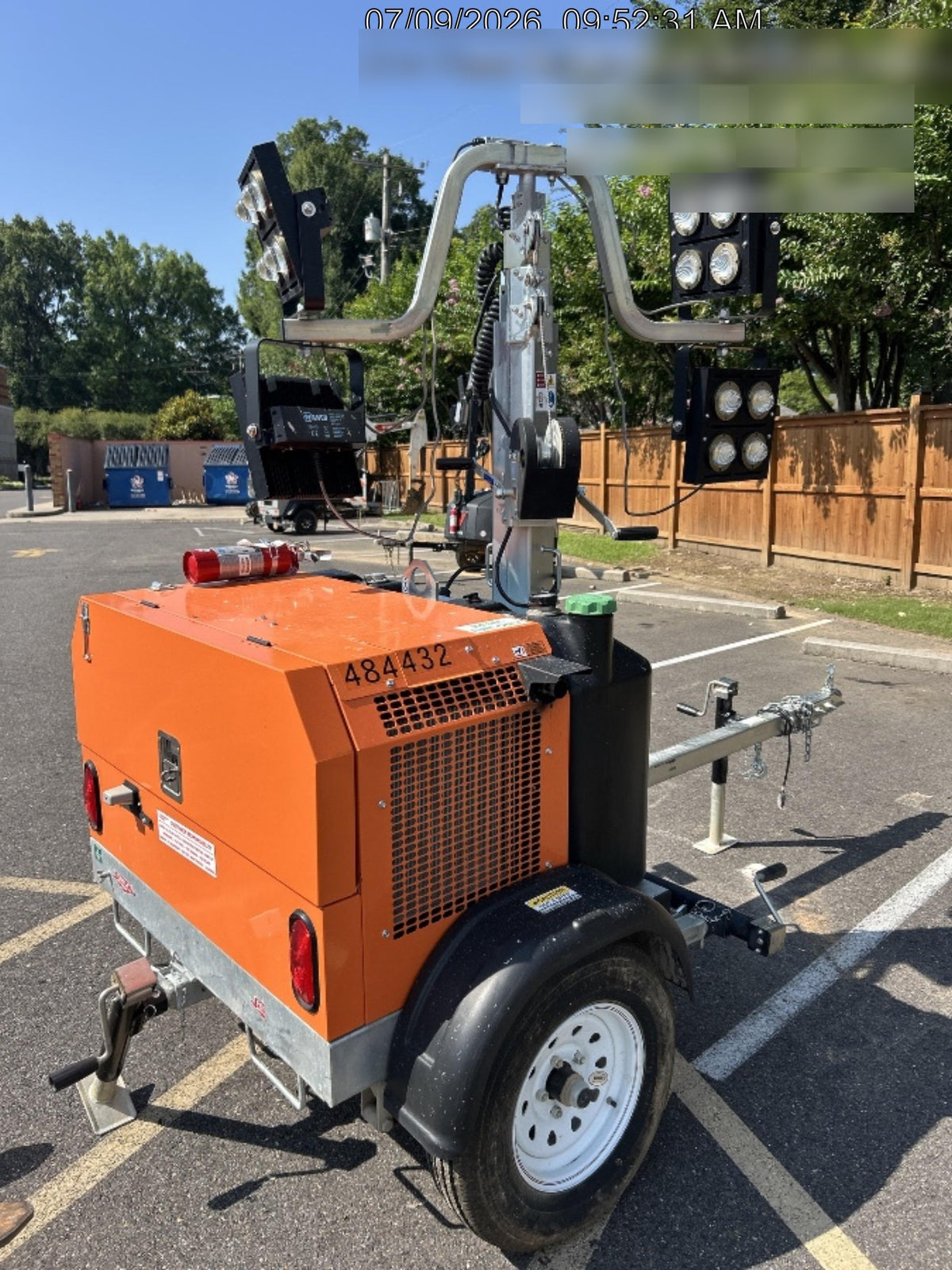 2024 Wanco WLTT-4MM4K Diesel, Mitsubishi L2E, 9.0HP @1800 rpm, Deep Sea Controller, Shore Power Plug, Auto Start, (4) 350W LED Floodlights, 4kW Generator, 60 Gal Fuel Tank, 2" Ball, T3