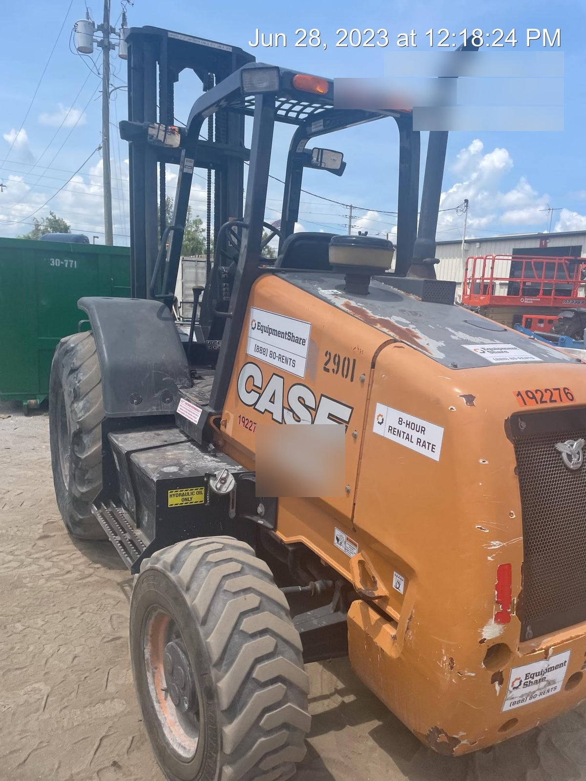 2018 CASE 586H