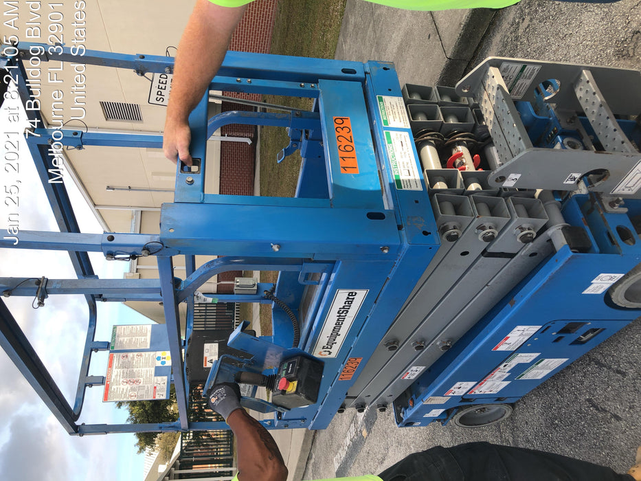 2020 Genie GS-1930 Solid Non Marking Tires, Beacon, Folding rails with half height swing gate