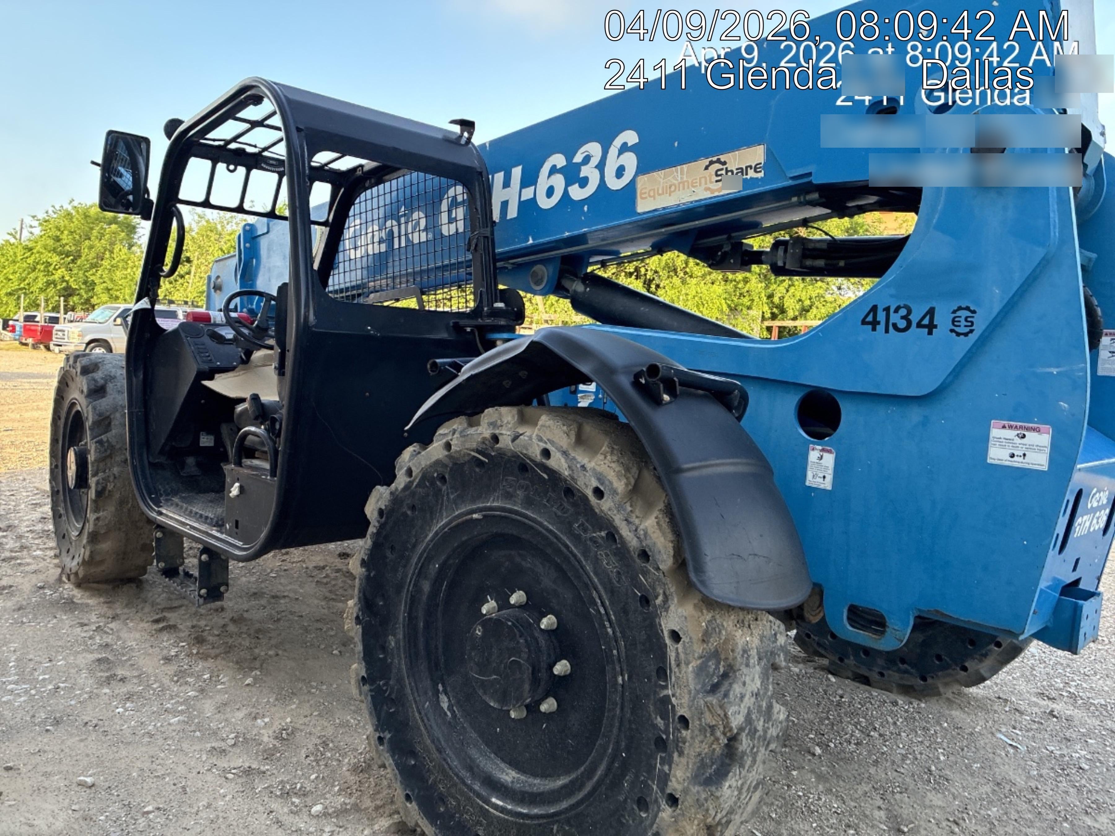 2017 Genie GTH-636 Genie GTH636 Telehandler, 48' Carriage, Solid Tires