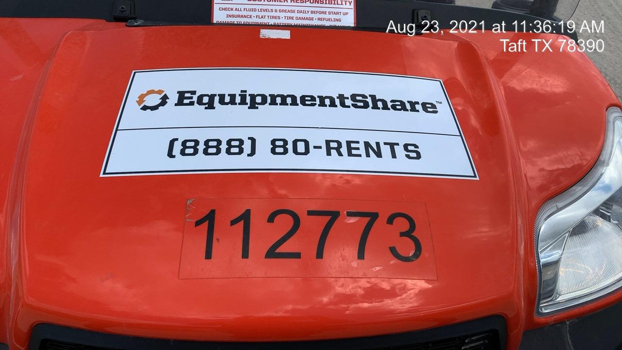 2020 Kubota RTV-X1140 4 Seat UTV, 4WD, Canopy, Standard Rental Spec