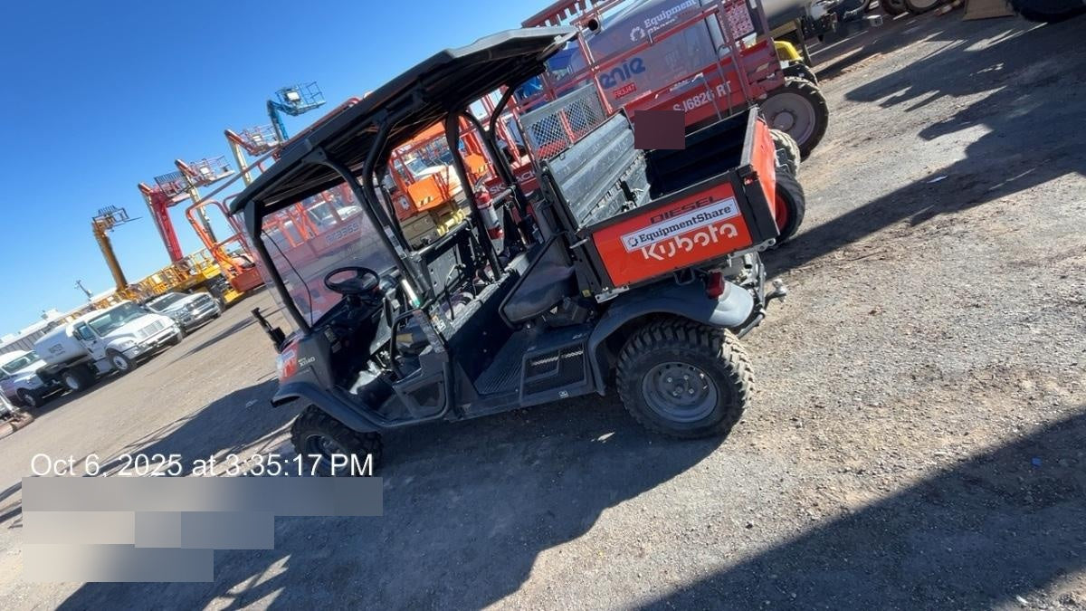 2022 Kubota RTV-X1140W-H Plastic Canopy, Windshield Acrylic Clear, LED Strobe Light, Wire Harness Kit, Back up Alarm