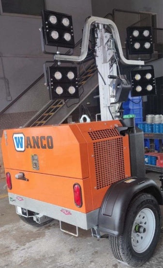 2023 Wanco WLTT-4MM4K Diesel, Deep Sea Controller, Shore Power Plug, Auto Start, (4) 350W LED Floodlights, 4kW Generator, 60 Gal Fuel Tank, 2" Ball, T3