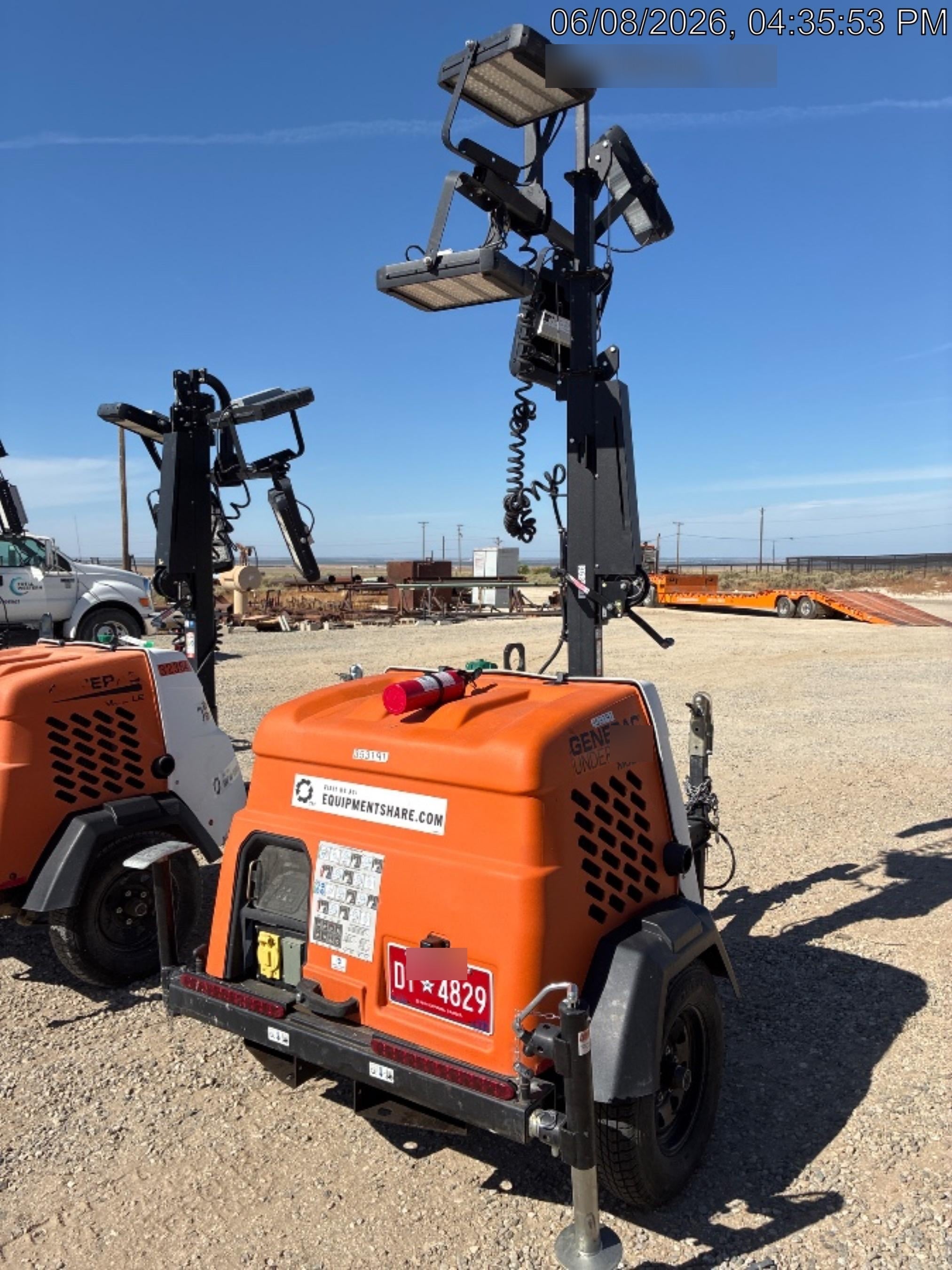 2023 Generac MLT2 Diesel, Flex Switch 120V Input, Powerzone Controller, (4) 320W LED Lights, 4kW Generator, 39.9 Gal Fuel Tank, 2" Ball, T3