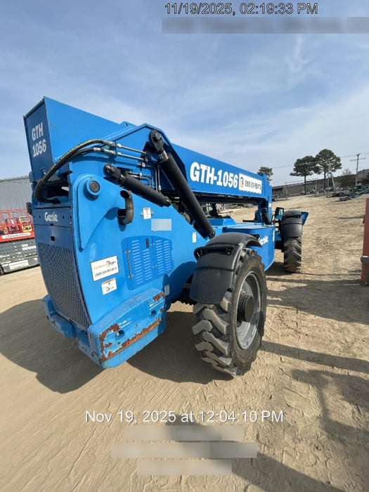 2019 Genie GTH-1056 Cab/Heat/AC, FF Tires, LED Work Lights, Beacon 60" QA Carriage, 60" Forks