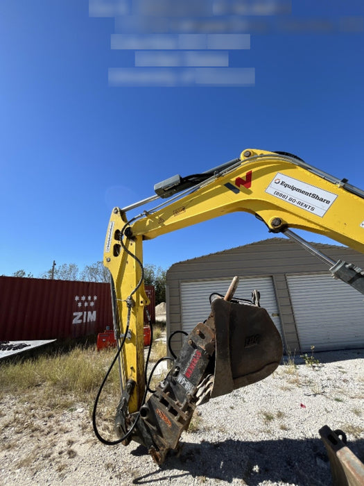 Wacker Neuson ET90 Cab, Long Dipperstick, Track, Bucket