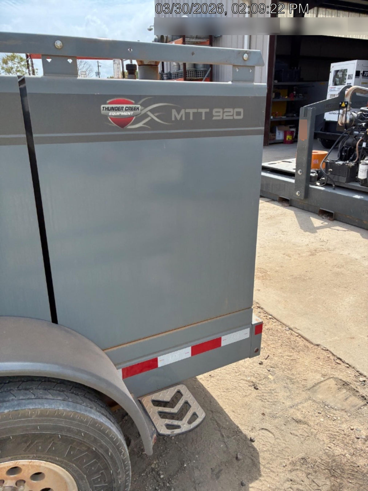 2025 THUNDER CREEK MTT920 - Hazmat not required