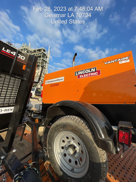 2022 Lincoln Electric LE400 Kubota V1505, Trlr, Cable Rack, Light Kit, ES Decals, T3