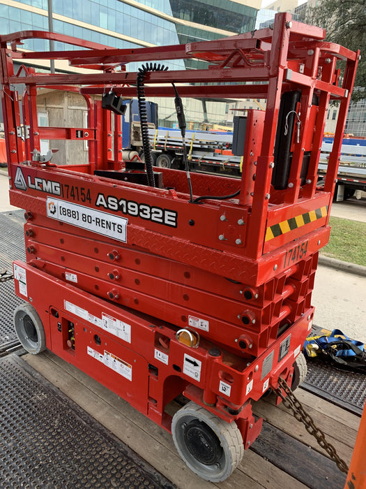 2021 Lgmg AS1932E Electric Drive, Solid Non Marking Tires, Dual Beacons