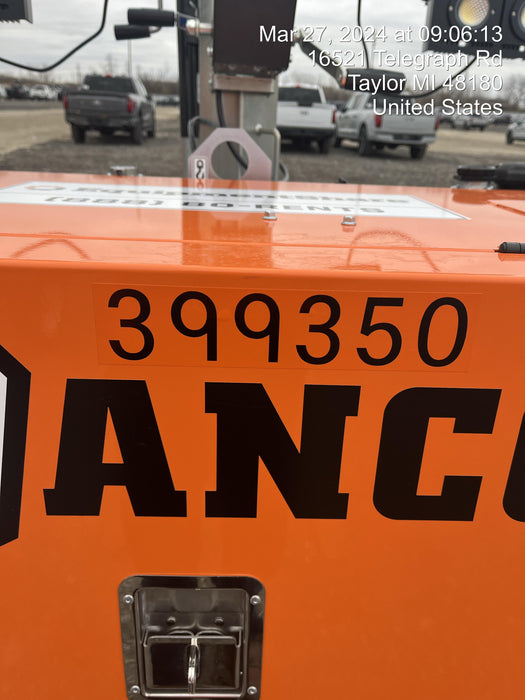 2024 Wanco WLTT-4MM4K Diesel, Deep Sea Controller, Shore Power Plug, Auto Start, (4) 350W LED Floodlights, 4kW Generator, 60 Gal Fuel Tank, 2" Ball, T3