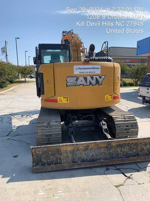 2020 Sany SY155U Rubber Tracks, Front Blade