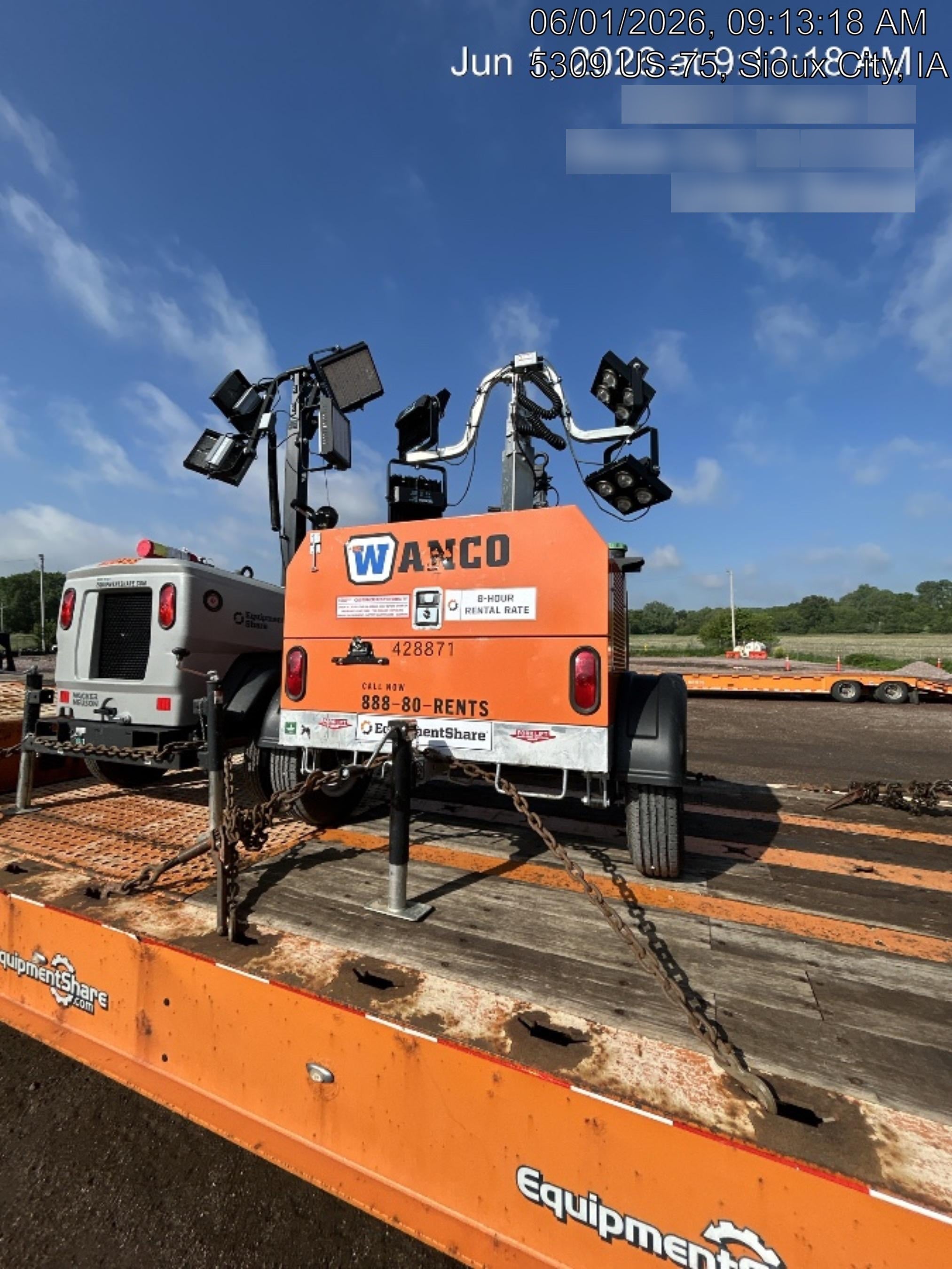 2024 Wanco WLTT-4MM4K Diesel, Deep Sea Controller, Shore Power Plug, Auto Start, (4) 350W LED Floodlights, 4kW Generator, 60 Gal Fuel Tank, 2" Ball, T3