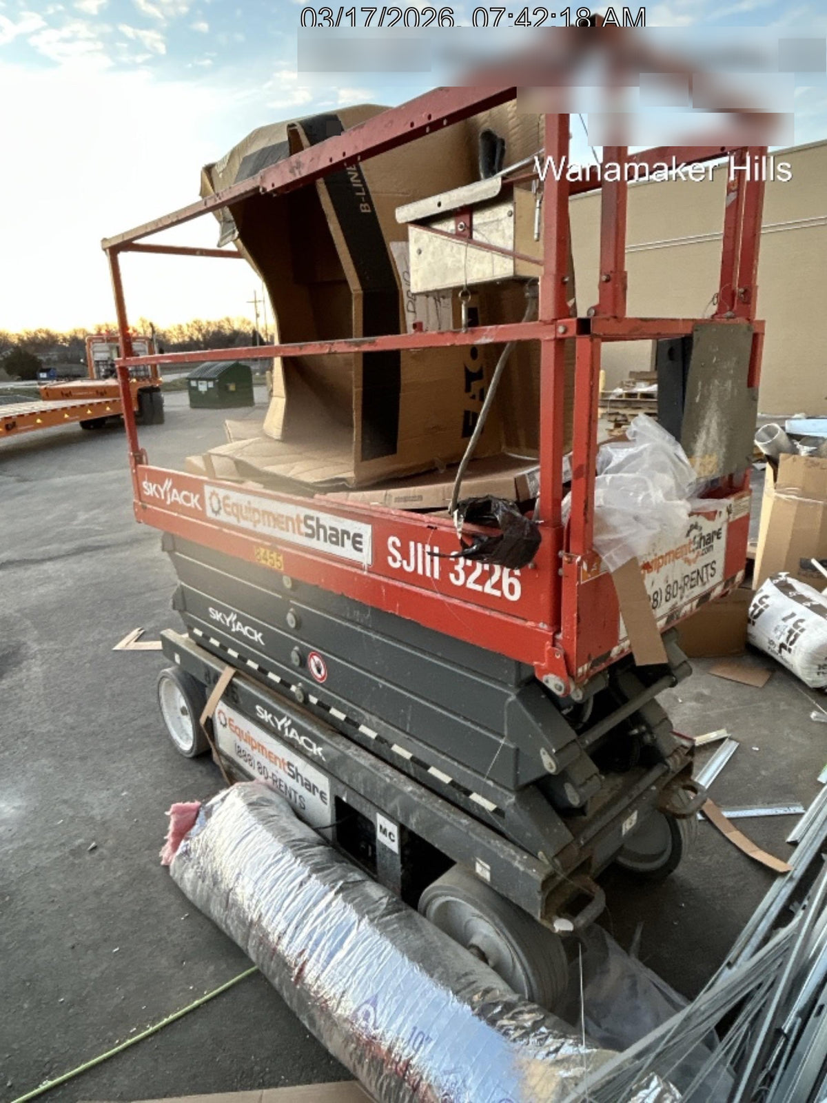 2018 Skyjack SJIII-3226 Skyjack SJIII3226 Scissor Lift w/Trojan Batteries