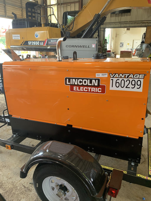 2021 Lincoln Electric Vantage 322 Vantage 322 Ready Pak 3 w/ Decals, ORANGE (includes trailer, cable rack, fender light kit) NO Telematics
