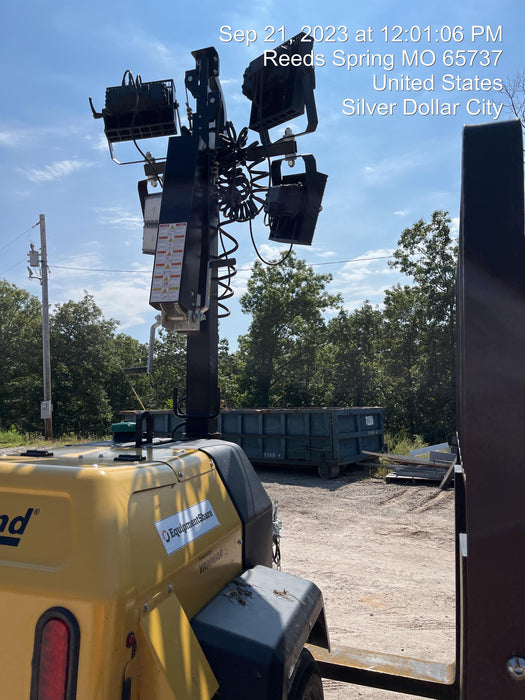 2022 Allmand NLV3GR (4) LED Light Fixture 350W, 23' Vertical Mast, 3kW Prime, Towable, ES Decals, T3